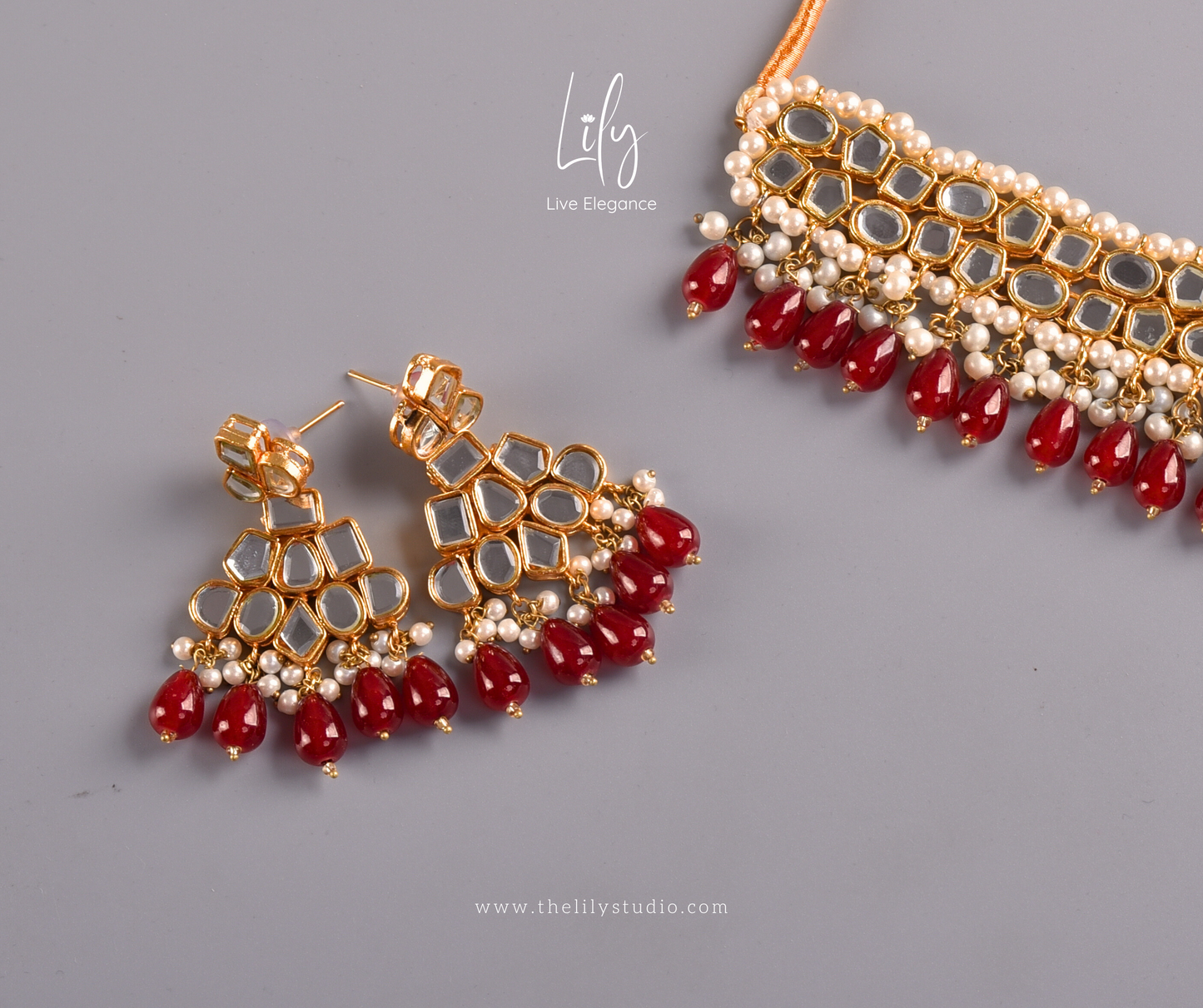 GLEAMING GRACE | KUNDAN SET