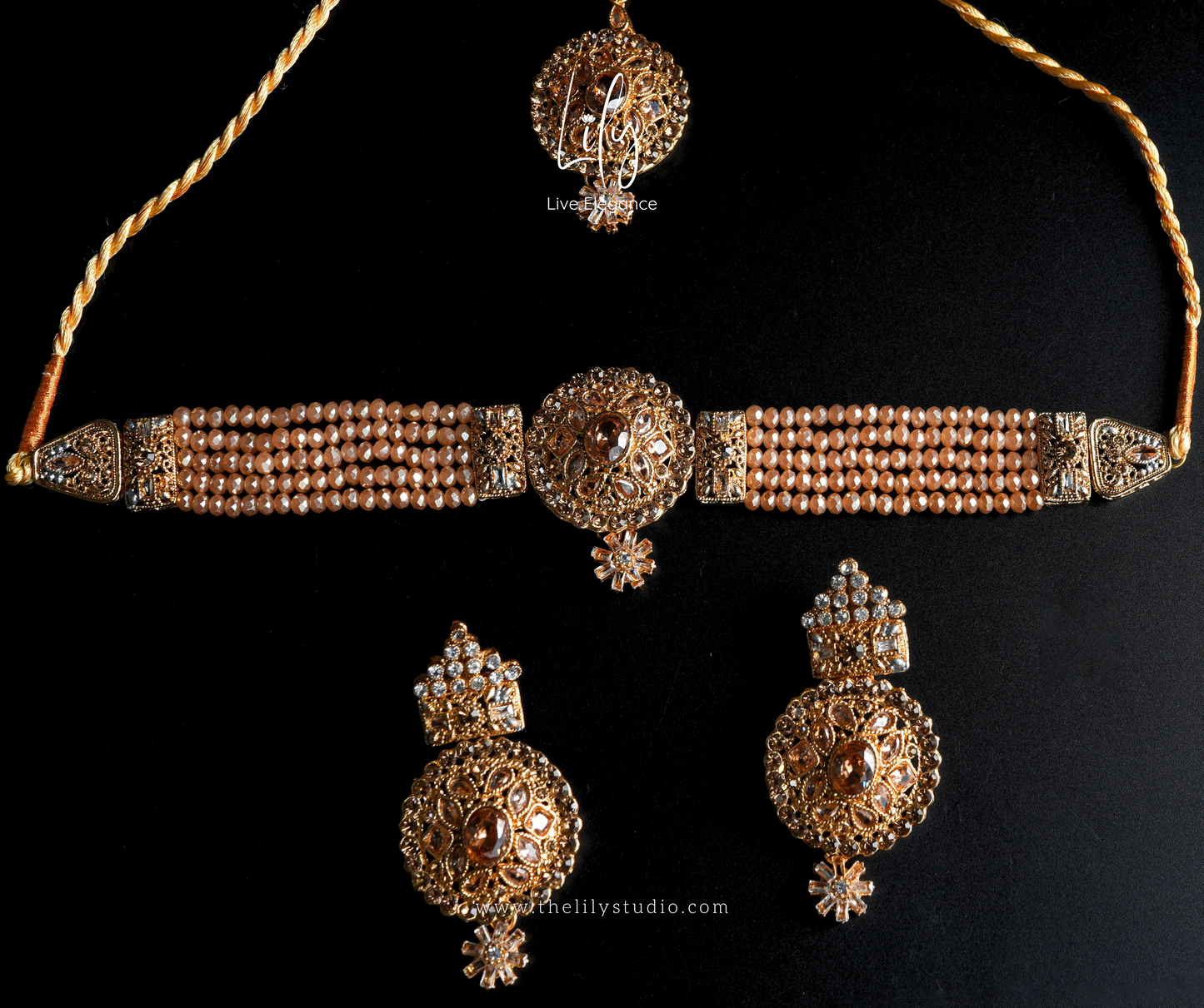 SAPPHIRE | KUNDAN CHOKER SET