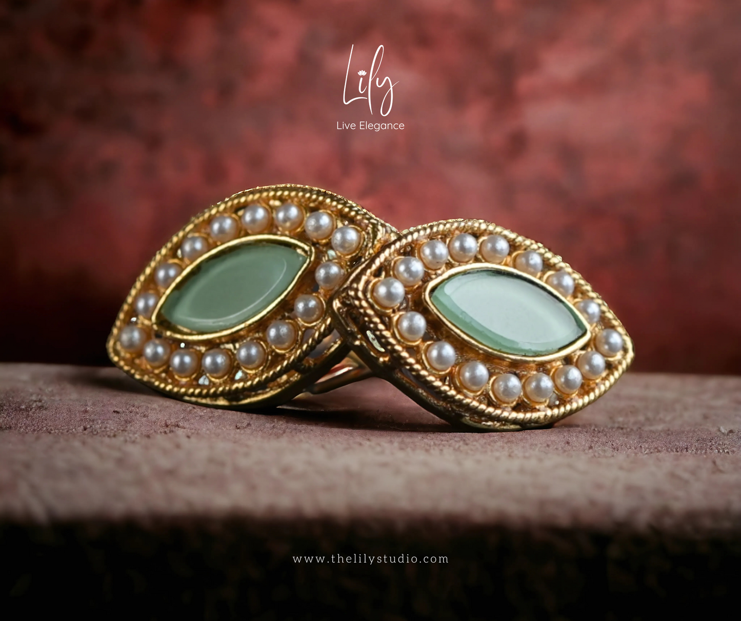 SLEEK | KUNDAN EARRINGS