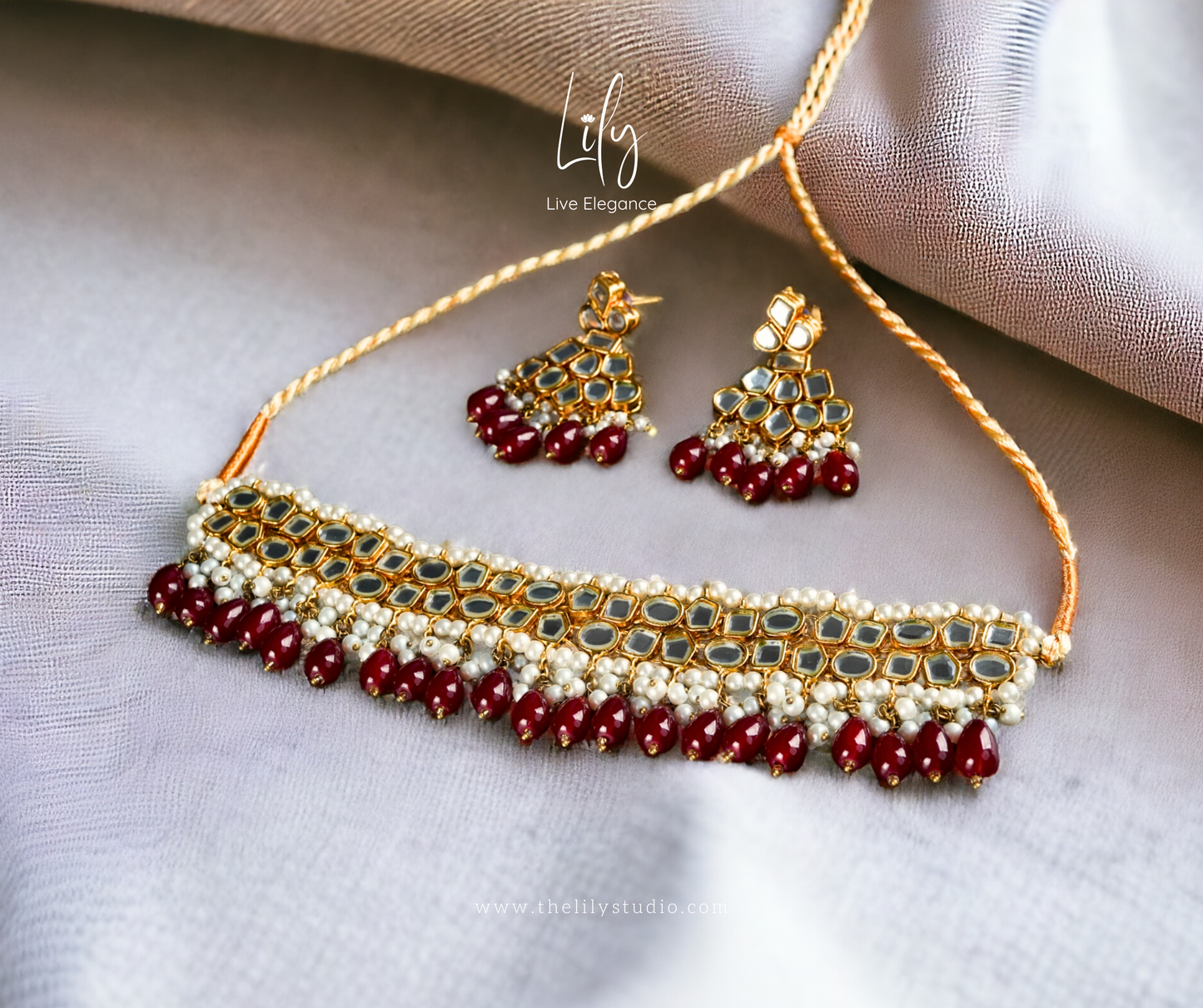 GLEAMING GRACE | KUNDAN SET