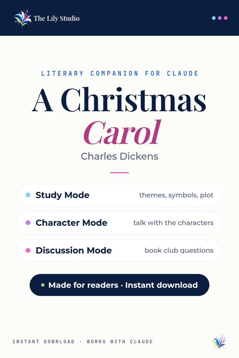 A Christmas Carol: Study, discuss & explore Dickens' holiday classic with AI