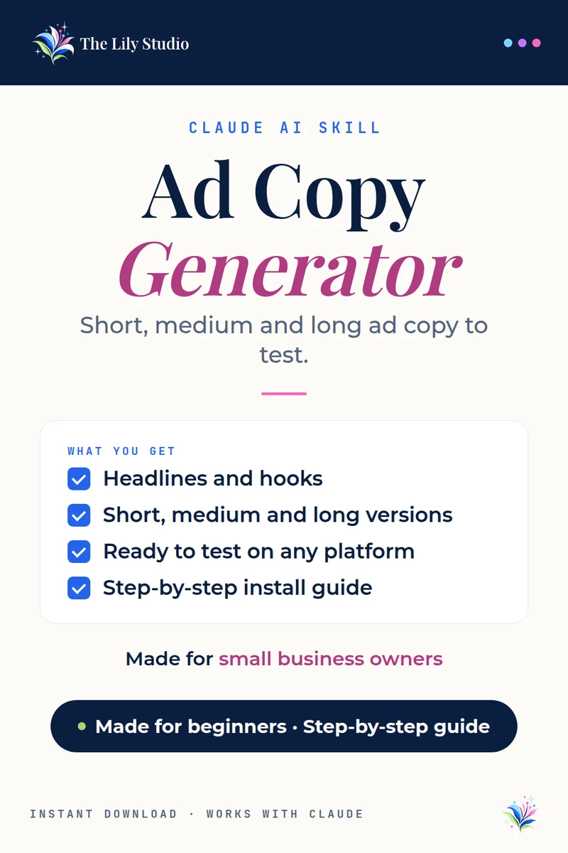 Ad Copy Generator: Short, medium and long ad copy to test.