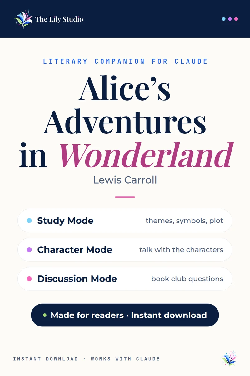 Alice in Wonderland: Study, discuss & explore Carroll's whimsical classic with AI
