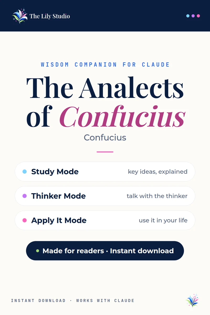 Analects of Confucius: Study & explore Confucius' foundational teachings with AI