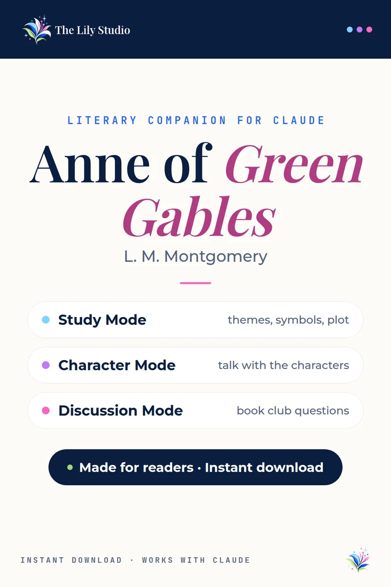 Anne of Green Gables: Study, discuss & explore Montgomery's beloved classic with AI