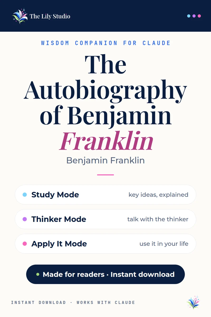 Benjamin Franklin Autobiography: Study & explore Franklin's autobiography & wisdom with AI