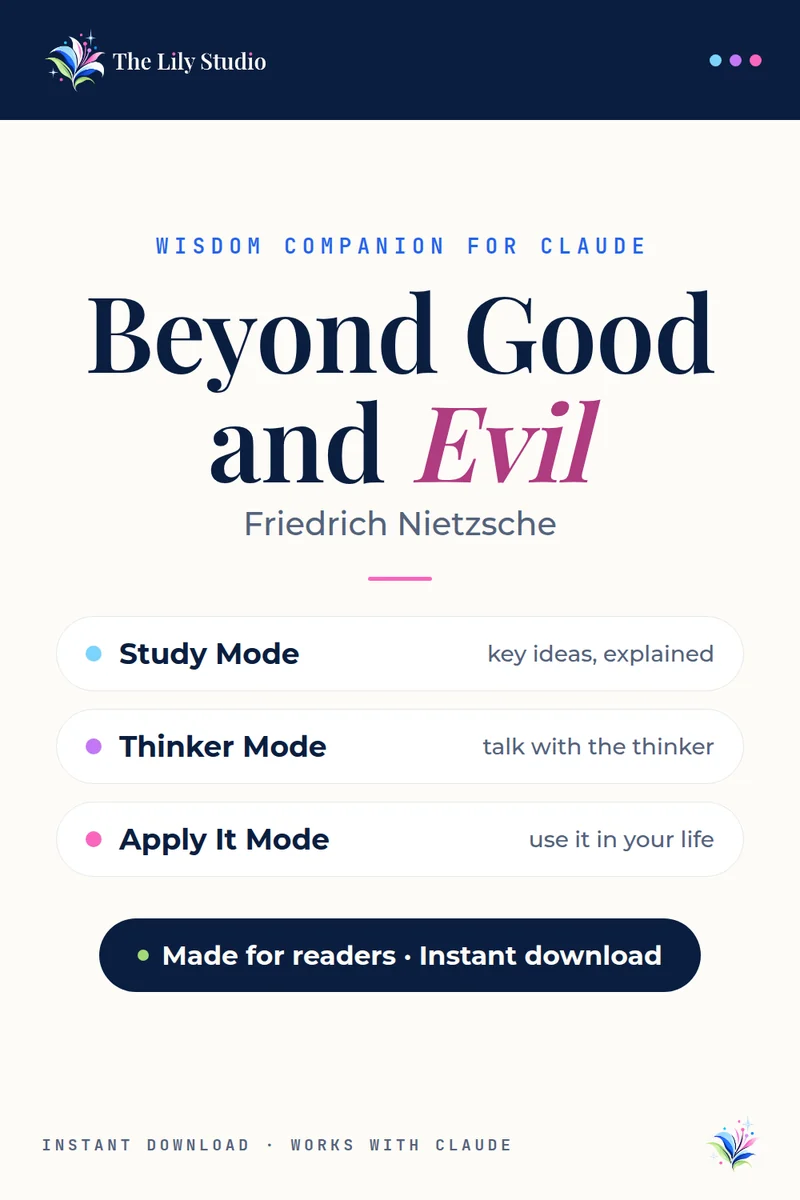 Beyond Good and Evil: Study & explore Nietzsche's bold philosophy with AI