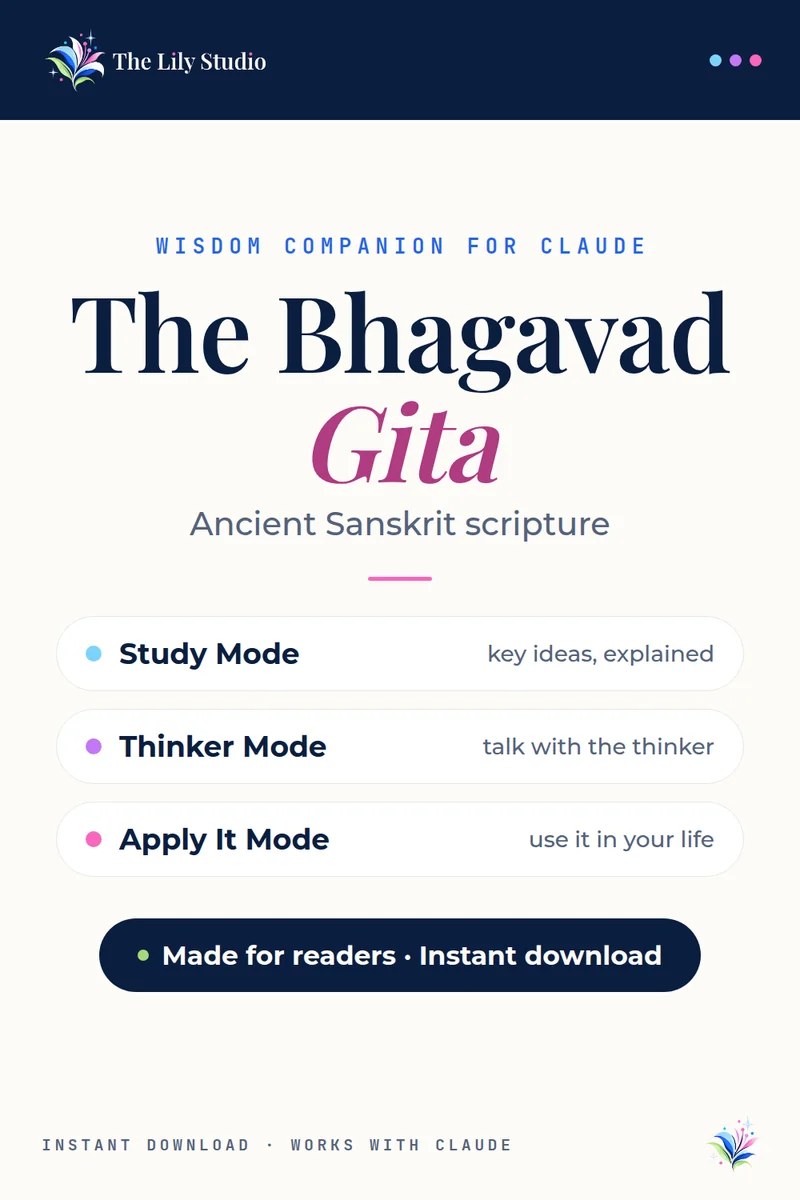 Bhagavad Gita: Study & explore the ancient Hindu philosophical text with AI