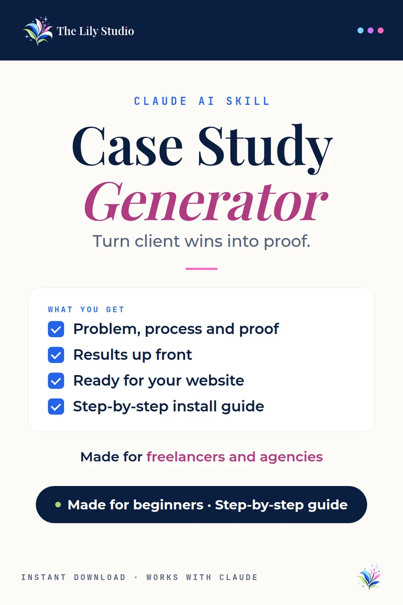Case Study Generator: Your best clients are your best salespeople — if you tell their story right.