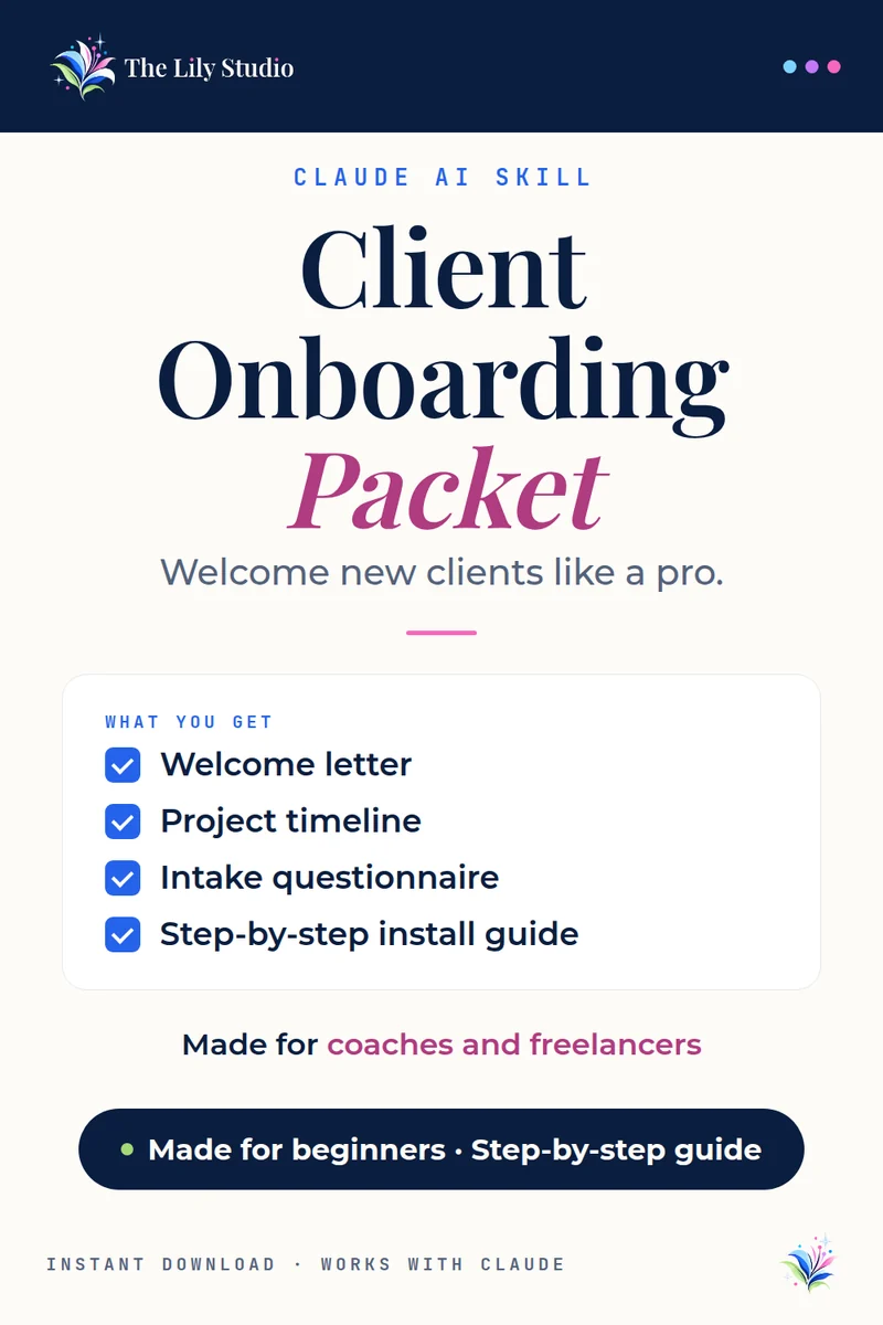 Client Onboarding Packet: First impressions set the tone for the entire client relationship.