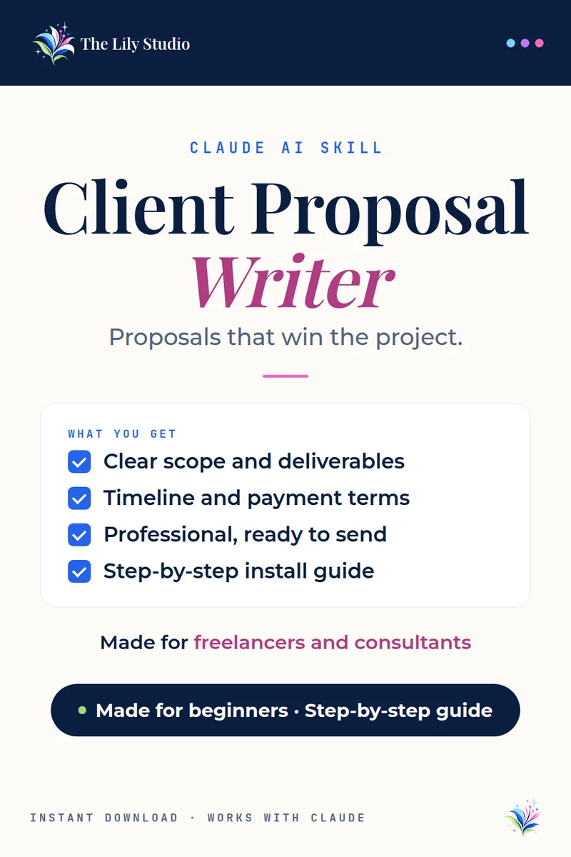 Client Proposal Writer: Write a winning proposal in one session.