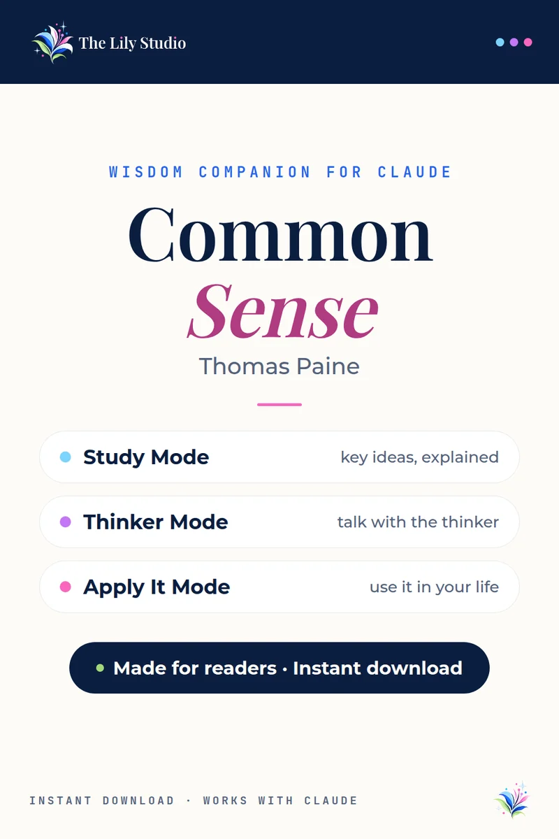 Common Sense: Study & explore Thomas Paine's revolutionary pamphlet with AI