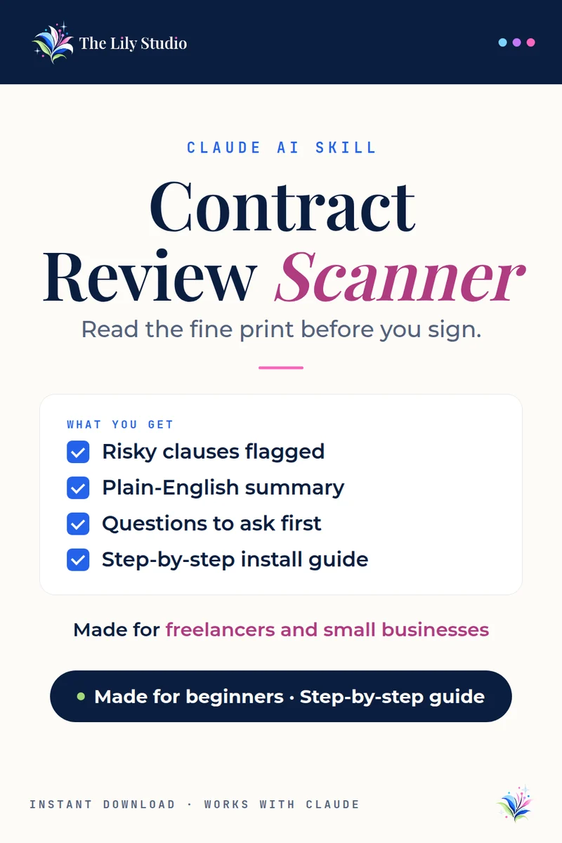 Contract Review Scanner: Know what you're signing.
