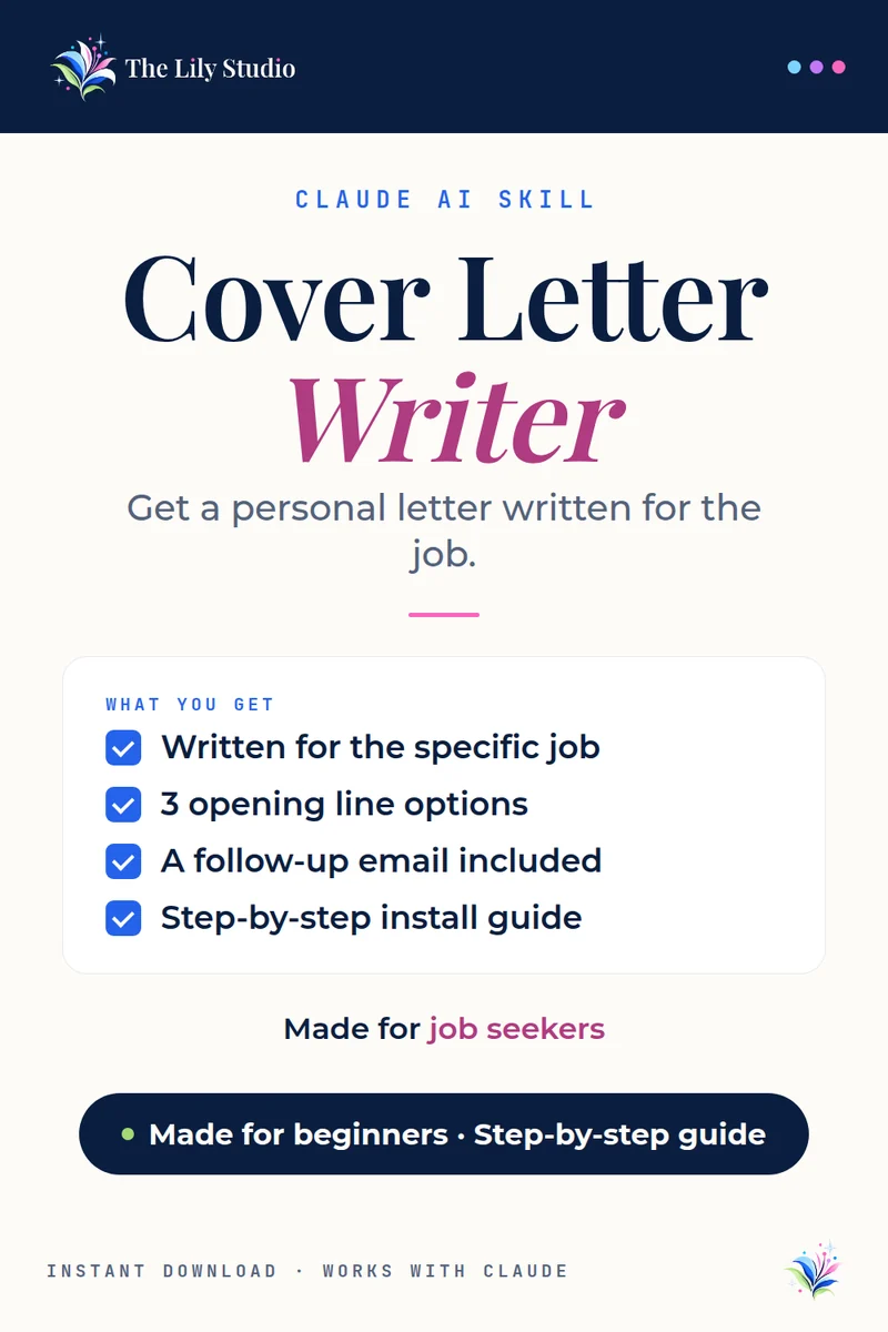 Cover Letter Writer: Write a cover letter that makes them want to read your resume.