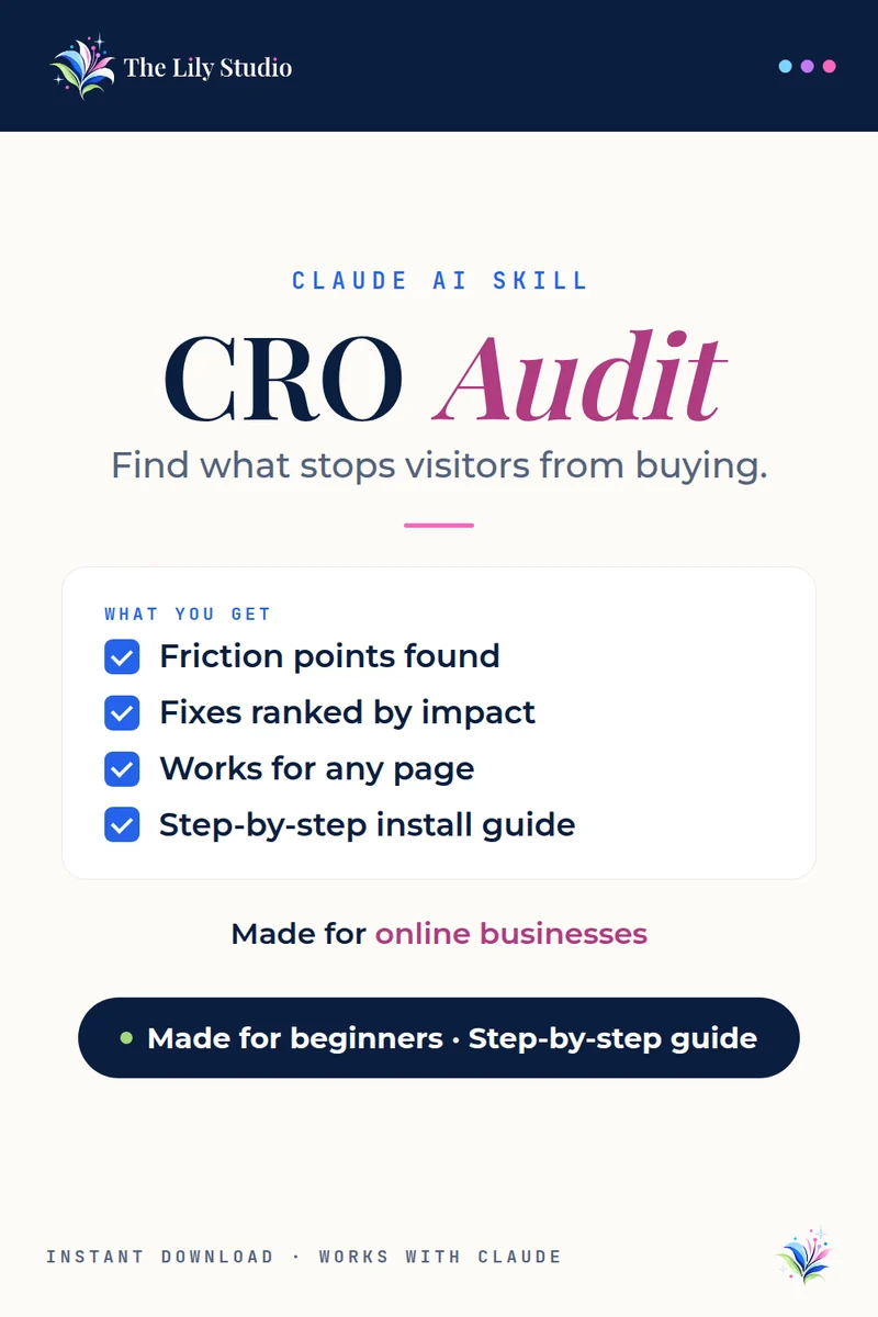 CRO Audit: More traffic isn't always the answer — better conversion is.