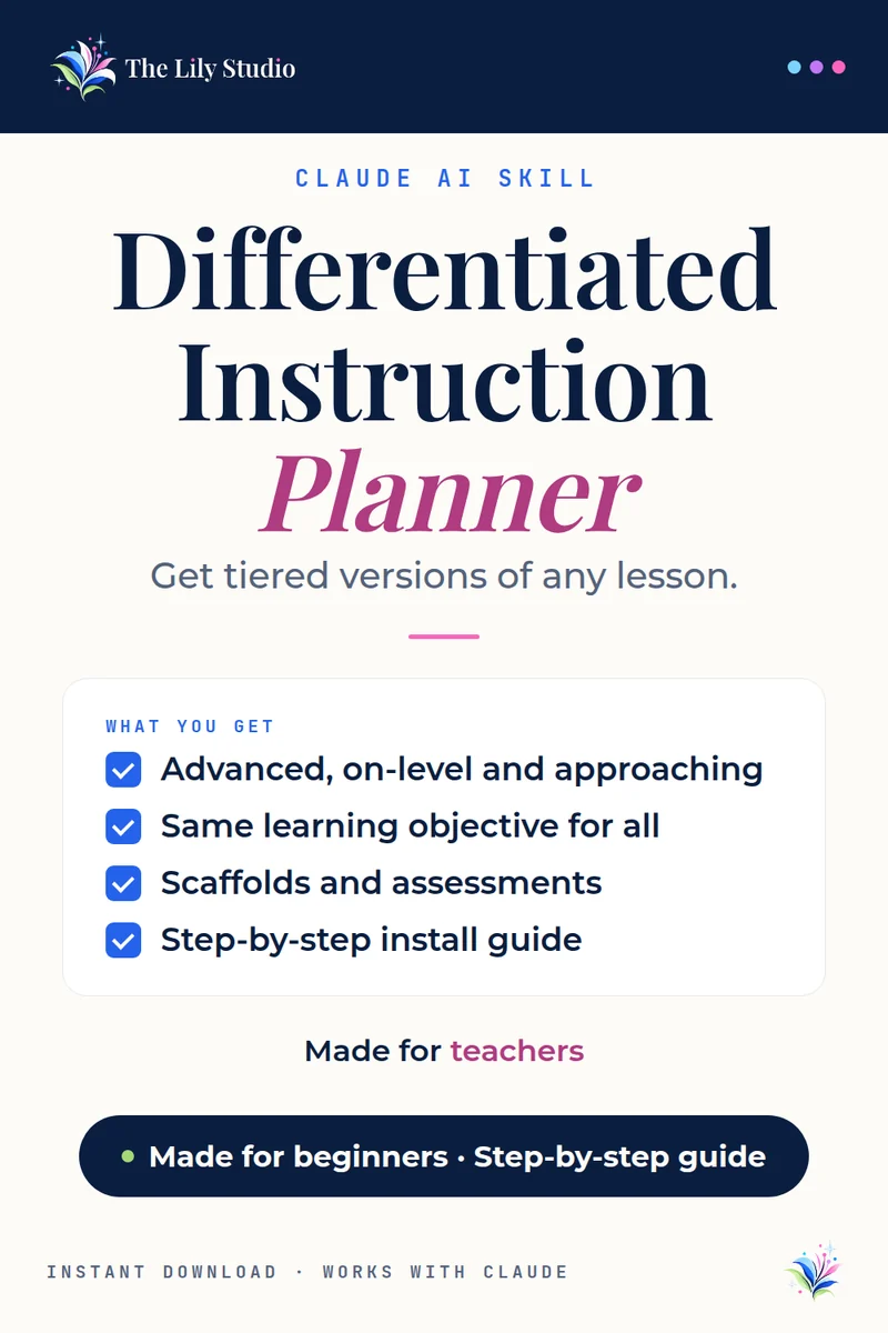 Differentiated Instruction Planner: Reach every student in your classroom.