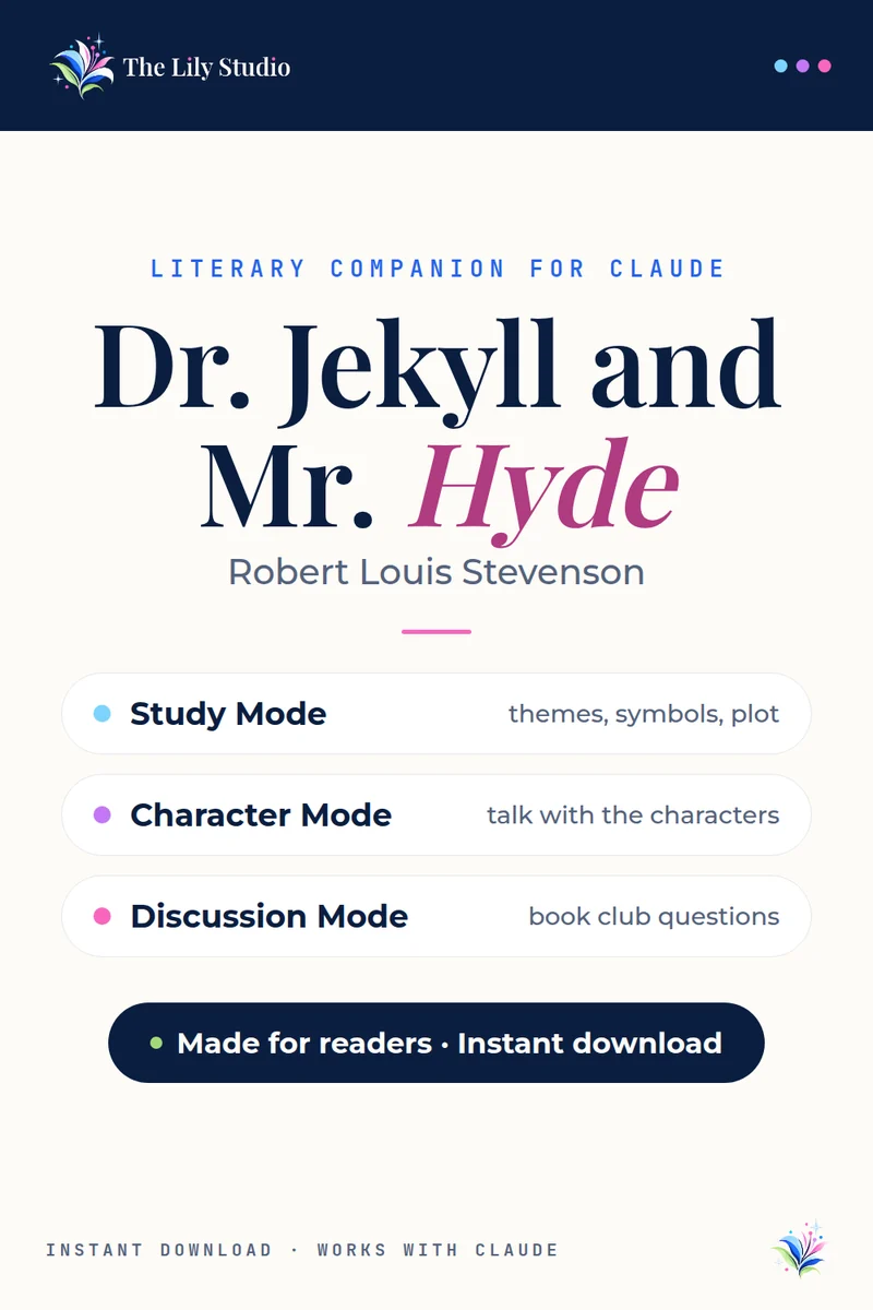 Dr. Jekyll and Mr. Hyde: Study, discuss & explore Dr. Jekyll and Mr. Hyde with AI