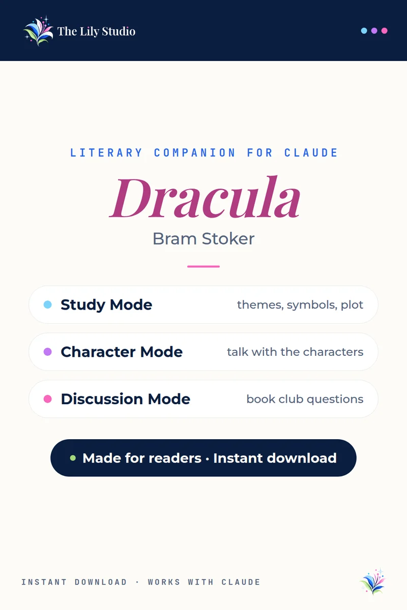 Dracula: Study, discuss & explore Stoker's gothic horror classic with AI