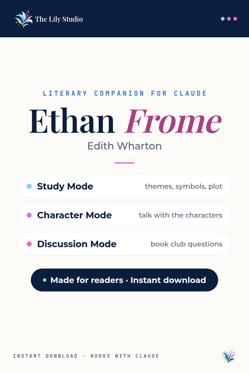 Ethan Frome: Study, discuss & explore Wharton's tragic New England novel with AI