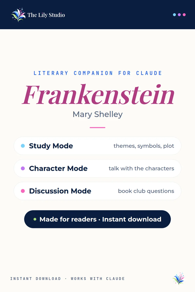 Frankenstein: Study, discuss & explore Shelley's gothic masterpiece with AI