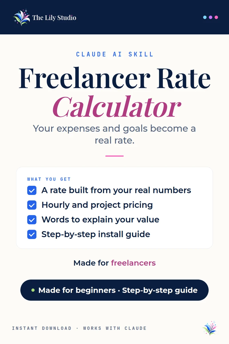 Freelancer Rate Calculator: Stop undercharging.