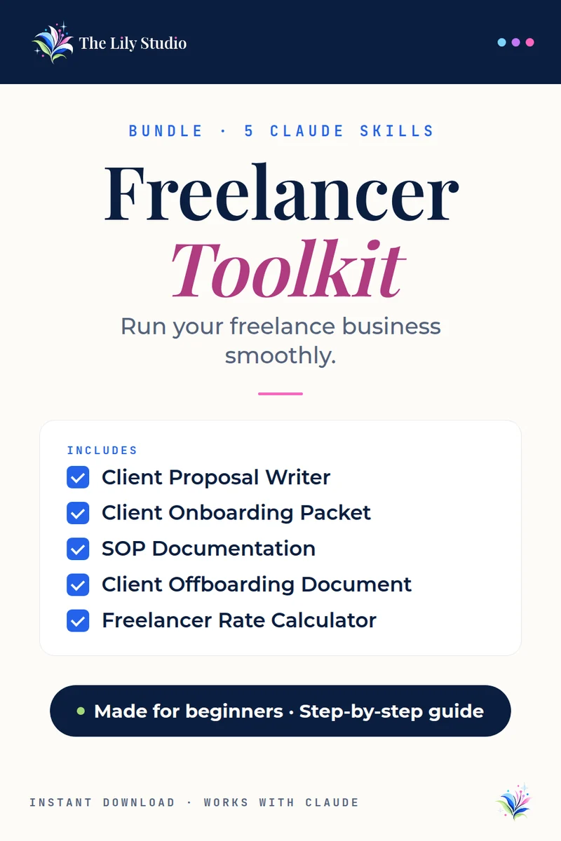 Freelancer Toolkit: Everything a freelancer needs to run professionally.