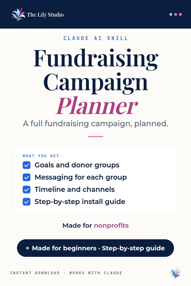 Fundraising Campaign Planner: Run a fundraising campaign that hits its goal.