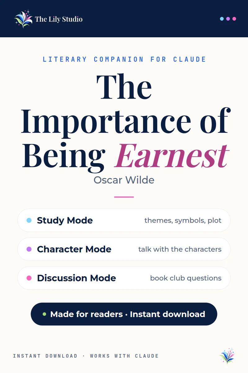 Importance of Being Earnest: Study, discuss & explore Wilde's satirical comedy with AI