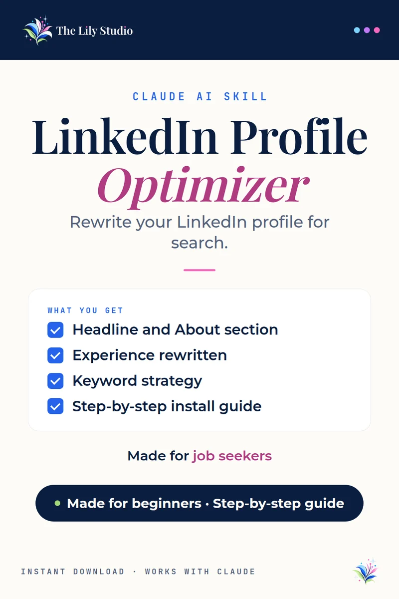LinkedIn Profile Optimizer: Turn your LinkedIn profile into an inbound lead machine.