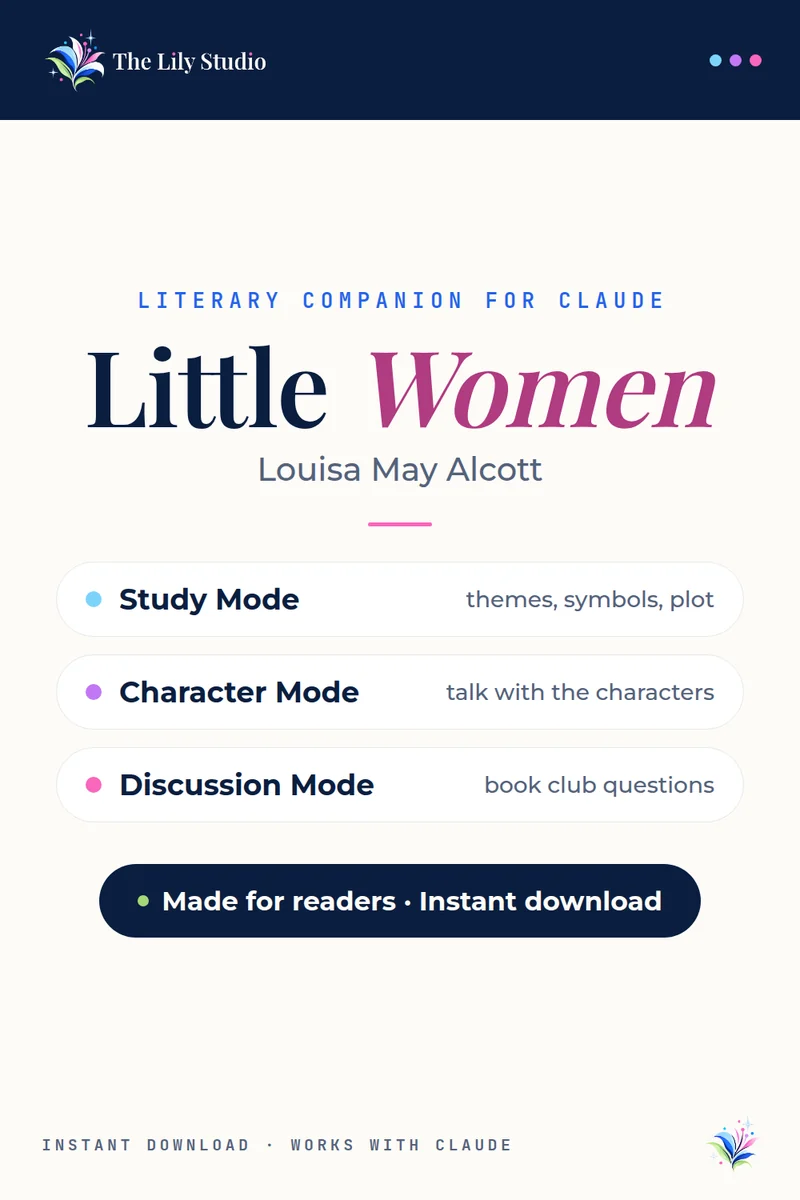 Little Women: Study, discuss & explore Alcott's beloved coming-of-age novel with AI