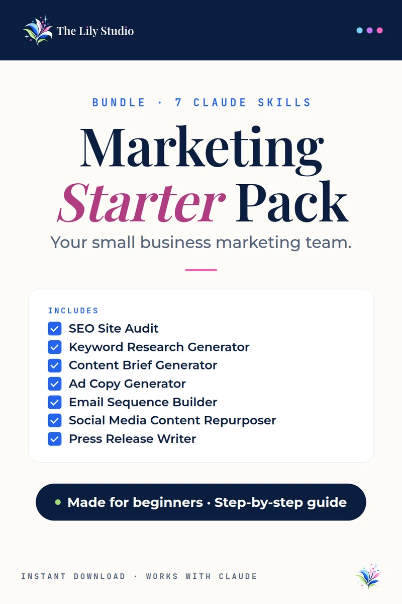 Marketing Starter Pack: Your small business marketing team.