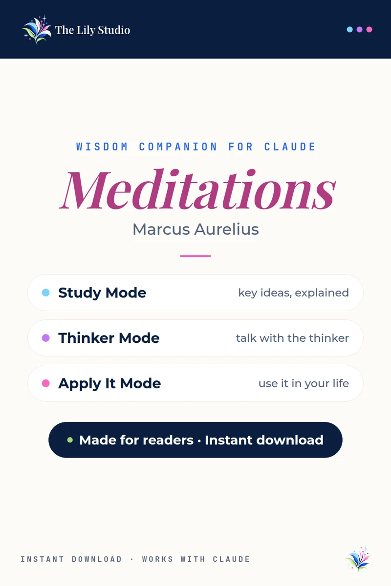 Meditations: Study & explore Marcus Aurelius' Stoic philosophy with AI