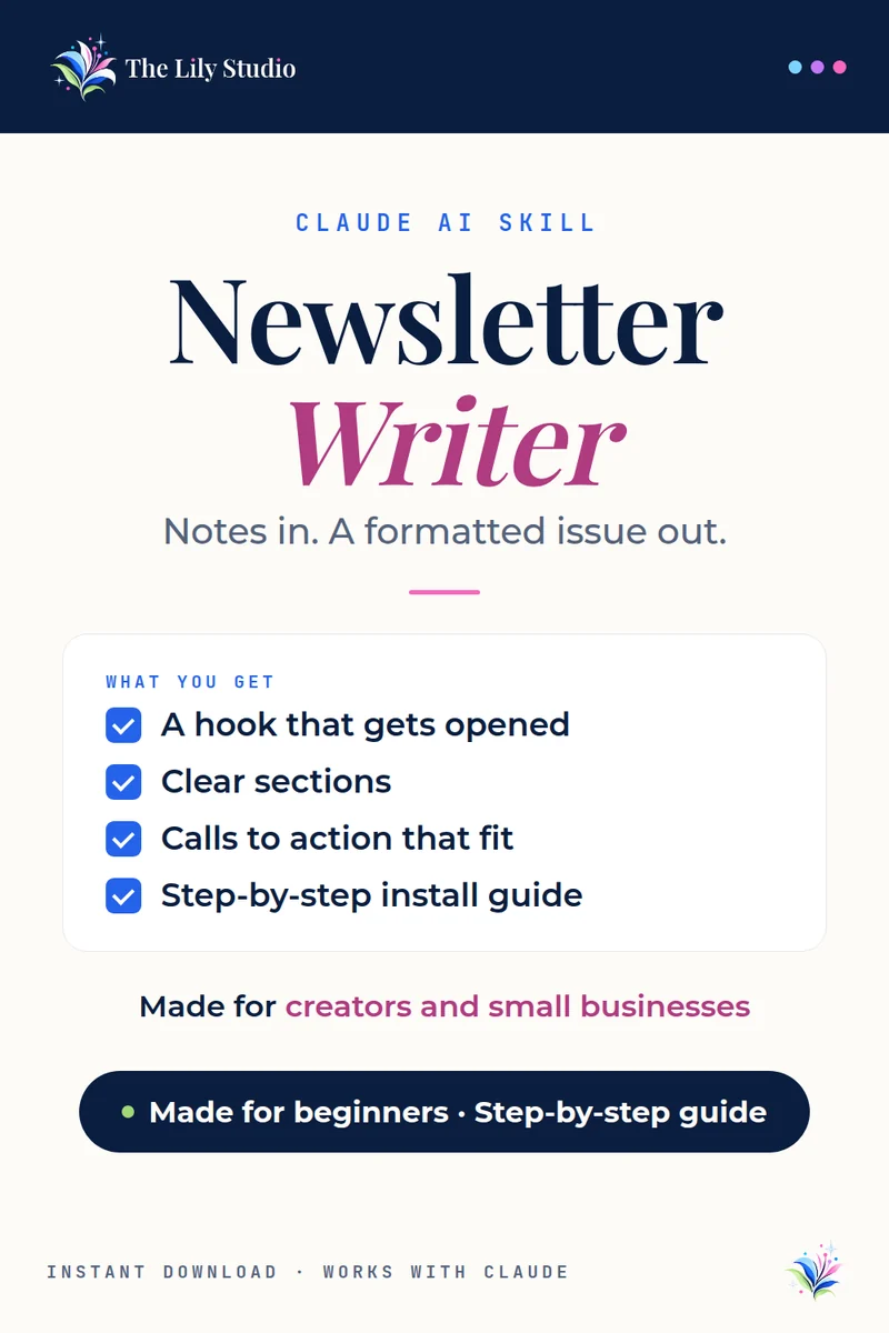Newsletter Writer: Write newsletters that get opened, read, and clicked.