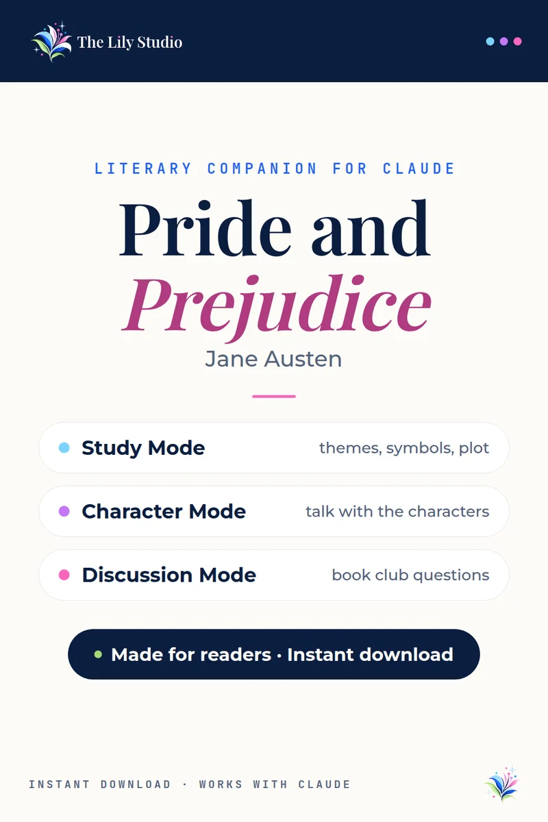 Pride and Prejudice: Study, discuss & explore Jane Austen's masterpiece with AI