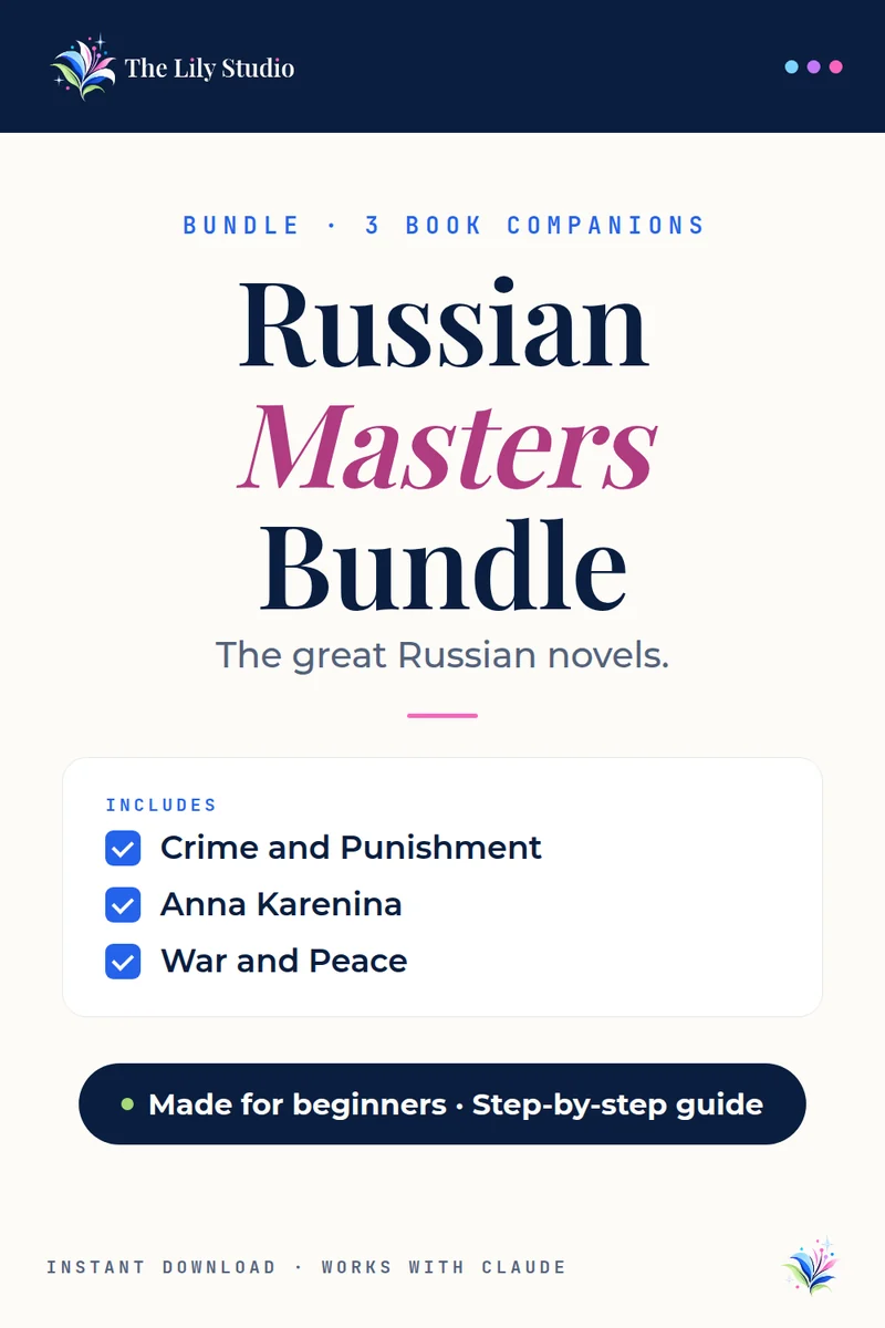 Russian Masters Bundle: Three Russian masterpieces.