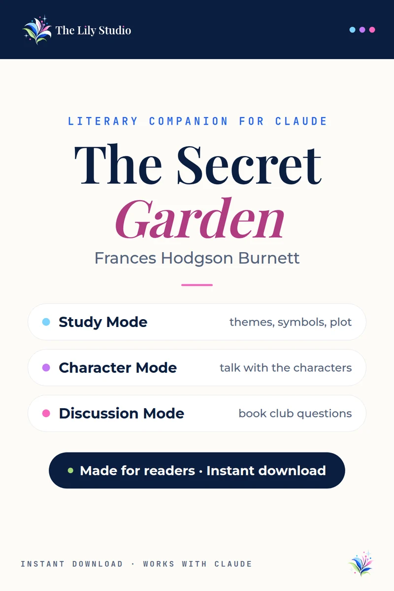 Secret Garden: Study, discuss & explore Burnett's enchanting classic with AI