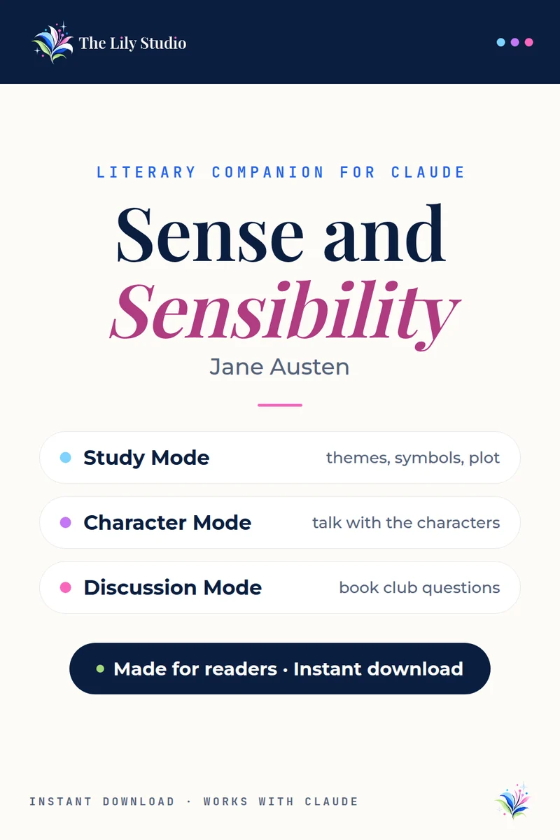 Sense and Sensibility: Study, discuss & explore Austen's tale of two sisters with AI