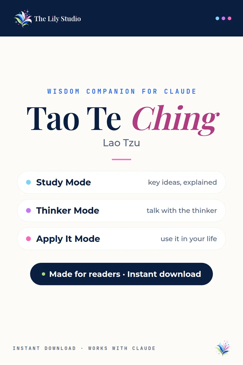 Tao Te Ching: Study & explore Lao Tzu's timeless philosophy with AI