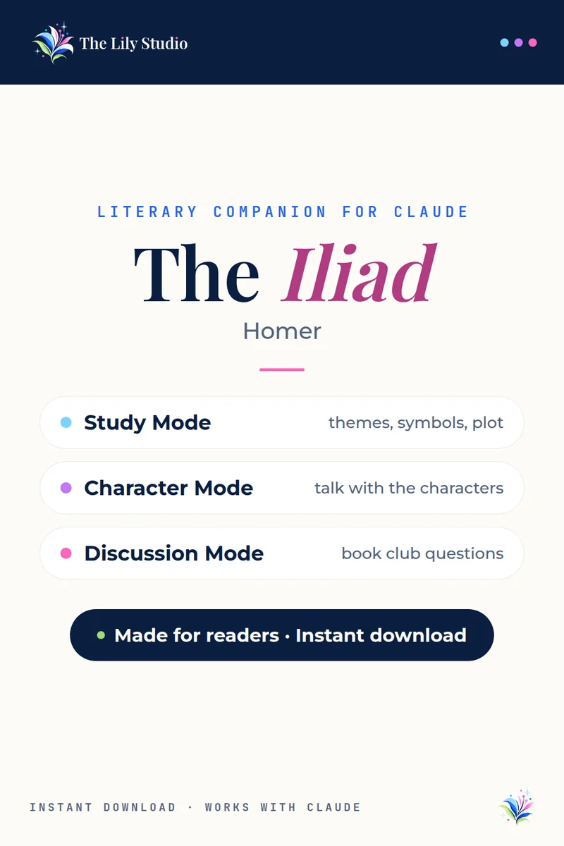 The Iliad: Study, discuss & explore Homer's epic tale of the Trojan War with AI
