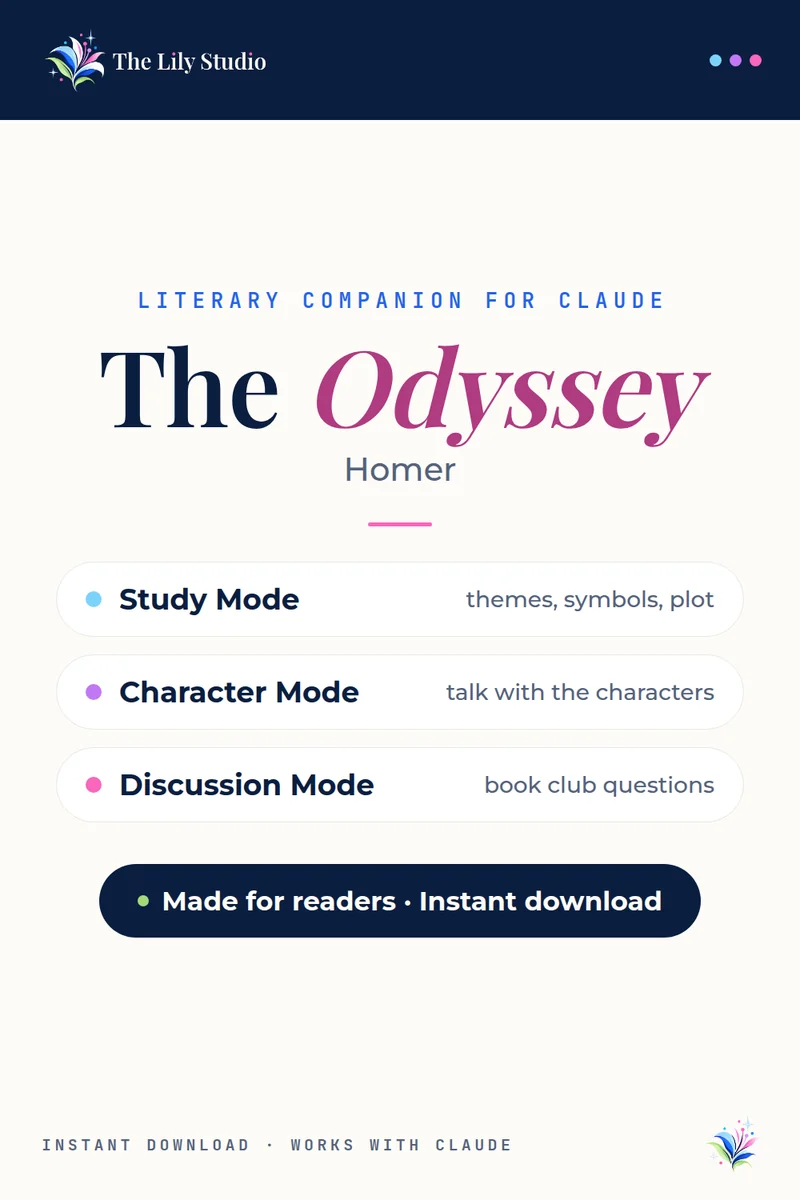 The Odyssey: Study, discuss & explore Homer's ancient Greek epic with AI