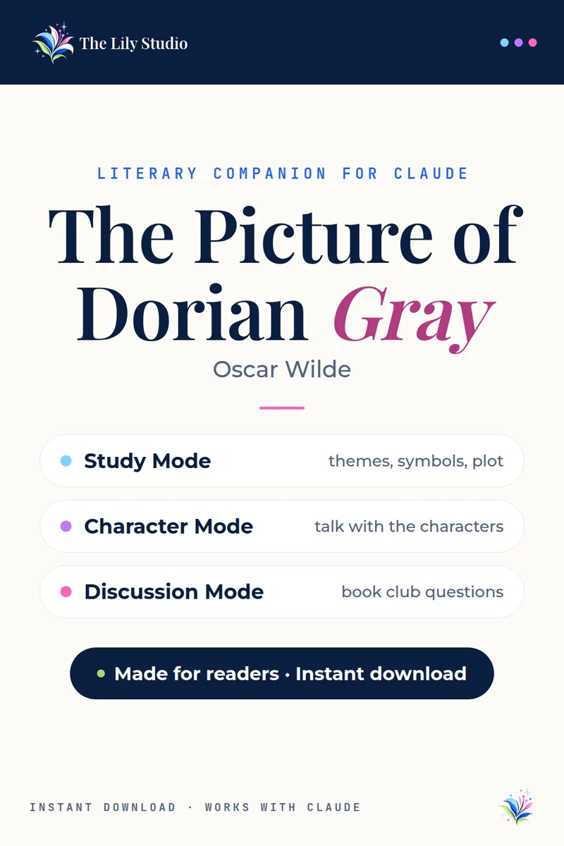 The Picture of Dorian Gray: Study, discuss & explore Wilde's dark moral tale with AI