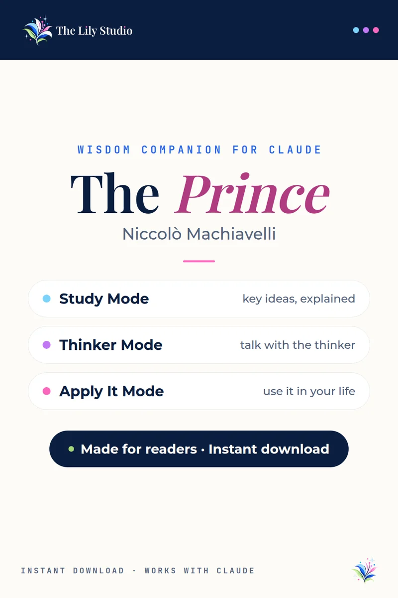 The Prince: Study & explore Machiavelli's political treatise with AI
