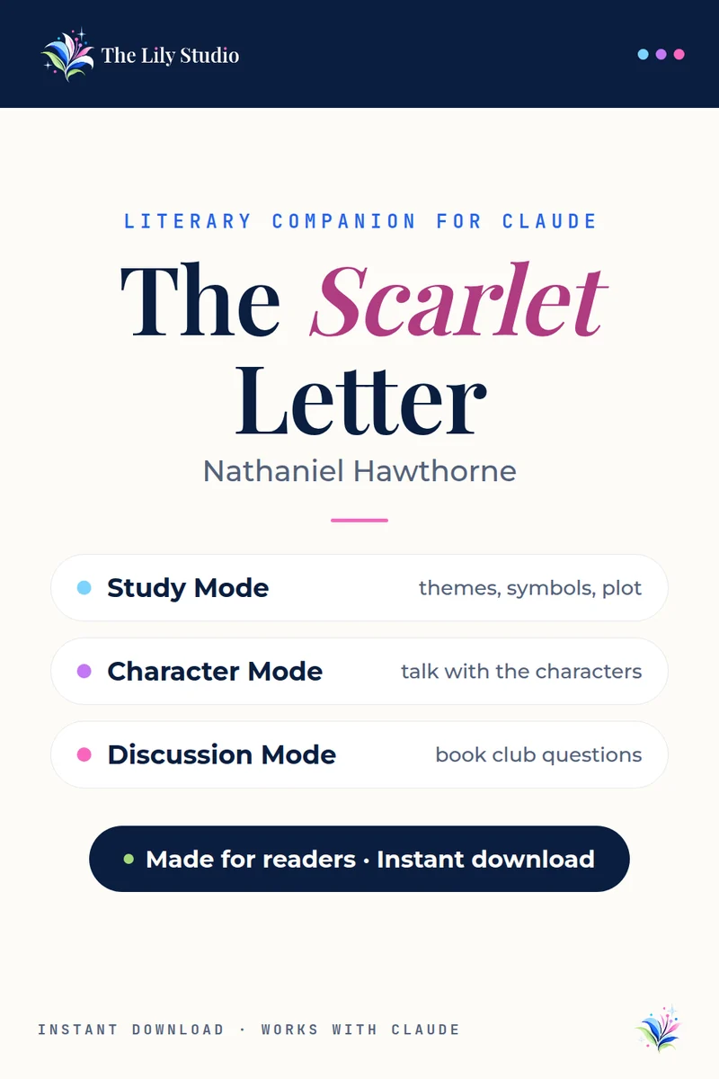 The Scarlet Letter: Study, discuss & explore Hawthorne's Puritan masterpiece with AI