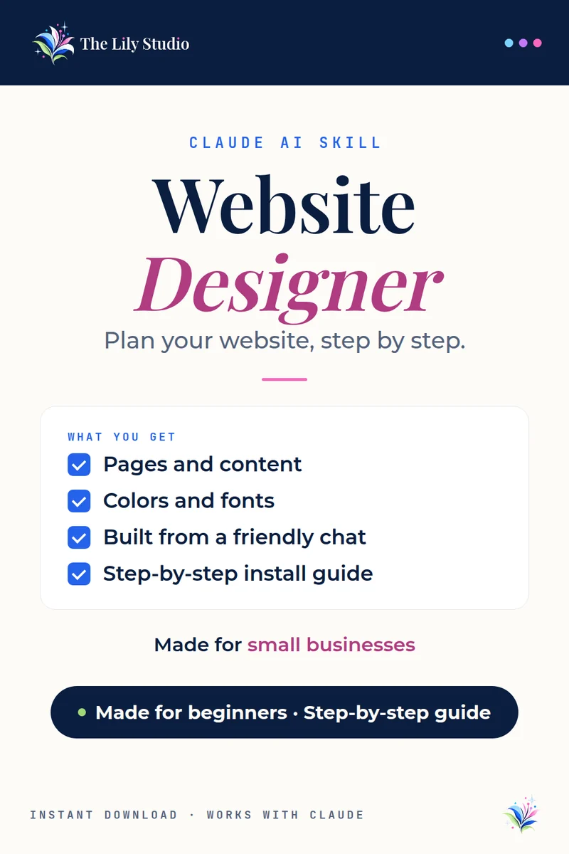 Website Designer: Plan your website before you build it.