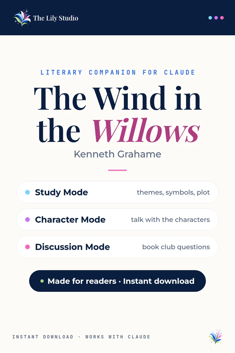 Wind in the Willows: Study, discuss & explore Grahame's charming animal tale with AI
