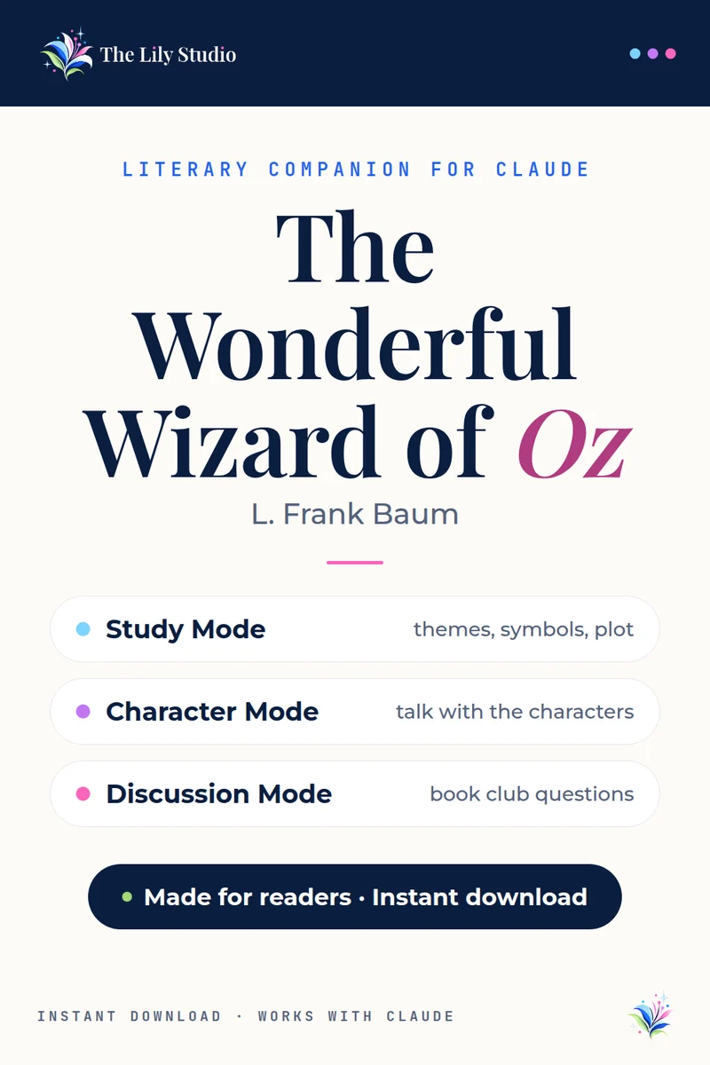 Wizard of Oz: Study, discuss & explore Baum's magical adventure with AI